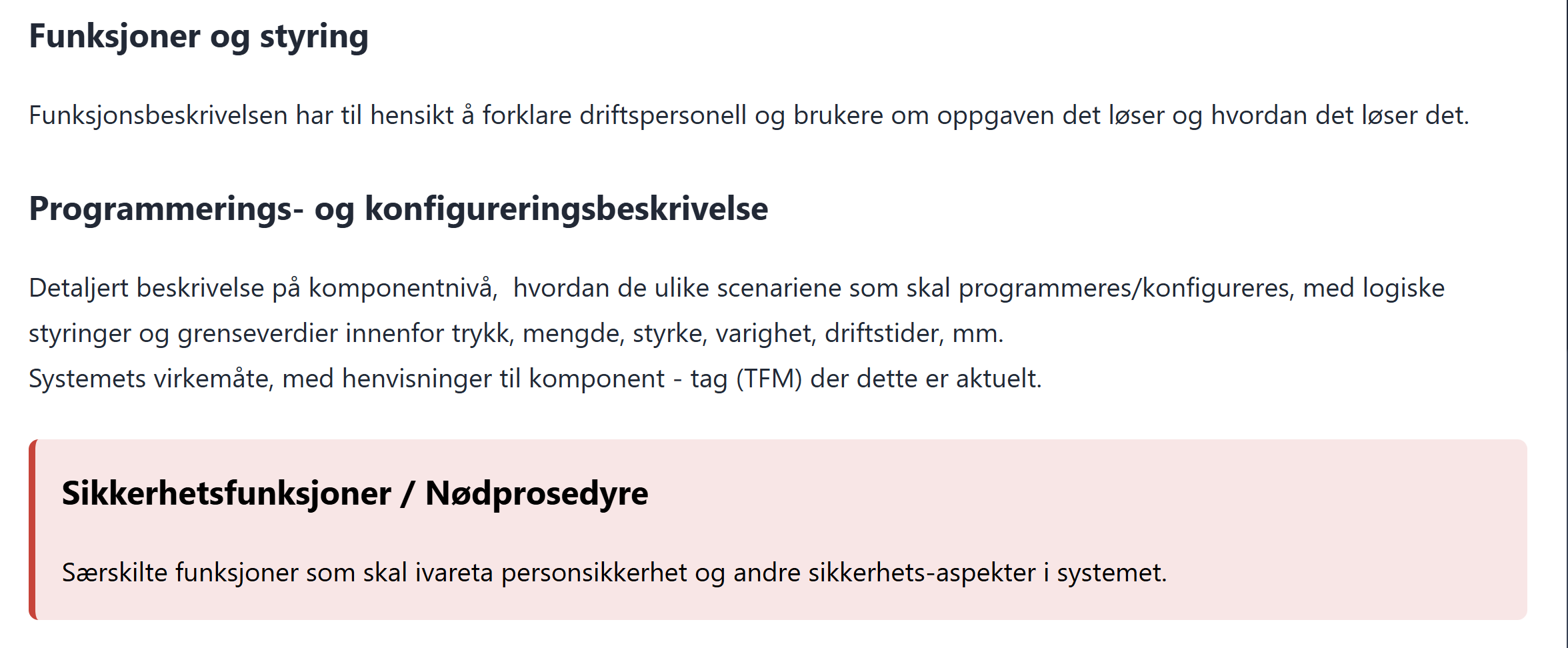 Funksjonsbeskrivelse